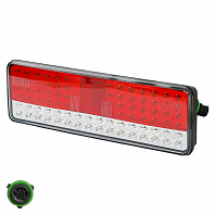 Фонарь задний для автомобилей КАМАЗ 5490 левый, байонетный разъём, указатель поворота снизу (светодиодный)