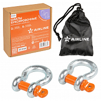 Шаклы буксировочные металлические 2 т / 8 т с сумкой, набор 2 шт. МП-серия