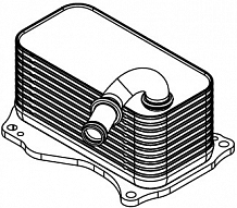 Радиатор масляный для а/м Mercedes-Benz M (W166) (11-)/GLK (X204) (08-) 3.0i/3.5i [M276]