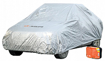 Чехол-тент на автомобиль защитный, S(455х186х120см) молн. для двери, универсал., серый