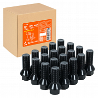 Болт колесный M14x1,25x28x47, конус, ключ 17, чёрный электрофорез для а/м BMW
