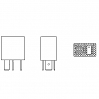 Реле 24V 10A 5 контактов для автомобилей Volvo/Renault/Scania/IVECO/DAF/Mercedes-Benz