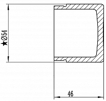 Поршень суппорта для автомобилей Москвич 3/3e (22-)/JAC JS4 (20-) передний d=54мм