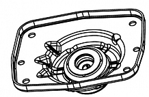 Опора амортизатора для автомобилей Peugeot Expert (07-)/Citroen Jumpy (07-) (передняя правая с подшипником)