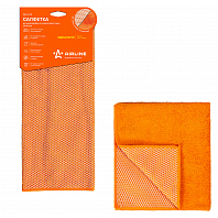 Салфетка из микрофибры и коралловой ткани оранжевая (35*40 см)
