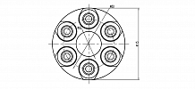 Муфта карданного вала для автомобилей Mercedes-Benz 190 W201 (82-)/C-Class W202 (93-) (задняя) (комплект с болтами)