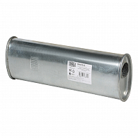 Глушитель универсальный (овальный) 97х171, L=500, d=50, смещение 28 мм (алюминизированная сталь)