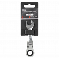 Ключ комбинированный трещоточный шарнирный короткий 12мм PRO