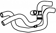 Патрубки отоп. для а/м VW Polo Sedan (10-)/Skoda Rapid (12-) 1.6i AT [СFNA] (EPDM, кмпл. 2 шт.)