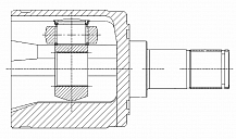 ШРУС внутренний левый для автомобилей Honda Civic (05-) 1.8i MT