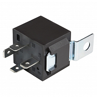 Реле 4 контакта 12V 30A (с кронштейном, с резистором) универсальное
