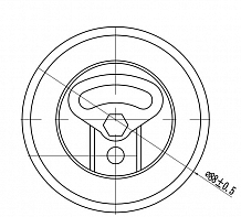 Ролик приводного ремня для автомобилей Suzuki Grand Vitara (05-) 1.6i (натяжной) гладкий 88х19