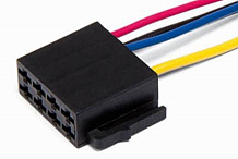 Разъем 5 pin с проводами для питания автомагнитолы стандарта "Евро ISO"