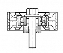Ролик приводного ремня для автомобилей Chery Tiggo T11 (05-)/Fora (06-) 1.6i/1.8i/2.0i (опорный)