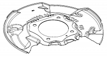 Кожух переднего правого тормозного диска для автомобилей Toyota Land Cruiser 200 (07-)