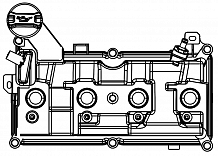 Крышка клапанная для а/м Nissan Qashqai (13-)/X-Trail T32 (14-) 2.0i [MR20DD] (с прокл.)