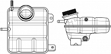 Бачок расширительный охлаждающей жидкости для а/м Chevrolet Spark M200 (05-)