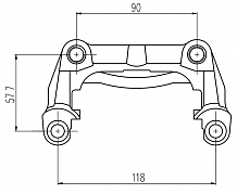 Скоба тормозного суппорта для автомобилей Opel Zafira B (05-) задняя