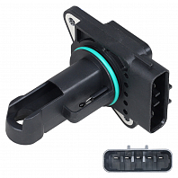 Датчик массового расхода воздуха для автомобилей Toyota Land Cruiser Prado (02-) 3.0D (без корпуса)