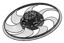 Электровентилятор охлаждения для автомобилей Chevrolet Tahoe (06-)/Cadillac Escalade (06-) 5.3i/6.2i (без кожуха)