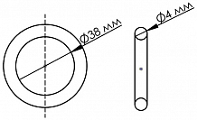 Кмпл для подключения радиатора охл. для а/м VAG/BMW (кольца NBR, 2 шт.)