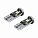 Лампa светодиодная T10 (W5W) PLUS, 6000K (Белый), 12В, 1.4Вт, 3LED, Биполярная, Обманка CAN bus airline AEAR318 