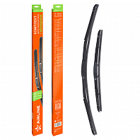 Щетки стеклооч комплект (2 штуки) 650/400мм (26"/16") гибридные с креплением "Крючок 9x3, 9x4 мм" (AWBM276)