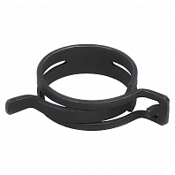 Хомут пружинный 40 (35,5-42,5/12мм), мин.39мм, самозажимной, хром-цинк(dacromet),черный