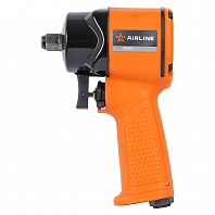 Гайковерт пневматический ударный композитный 1/2"DR 610Нм PRO с головками 17пр. (9-27мм), кейс