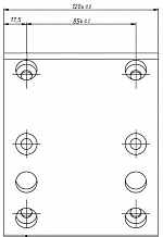 Накладка тормозной колодки для автомобилей КАМАЗ Компас-9 (ремкомплект 8 шт. 120х135 с заклёпками) (передний мост)