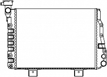 Радиатор охлаждения для а/м Лада 2105/2107 унив. (паяный) МП-серия