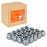 Гайка колесная M12x1,5x19,5, сфера R12, ключ 19, открытая, хром для а/м Honda
