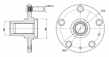 Ступица передняя для автомобиля Москвич 3 (22-)/JAC JS4 (20-)
