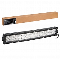 Фара (балка) светодиодная двухрядная изогн., 40LED, комбинированный свет, 120Вт, 555х78х60мм, 12/24В, PRO