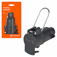 Розетка фаркопа 12В 7 контактов пластик (на кабель)