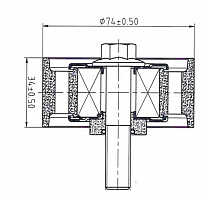 Ролик приводного ремня для автомобилей MAN TGA (02-)/TGS (07-)/TGX (07-) [D2066] (опорный)