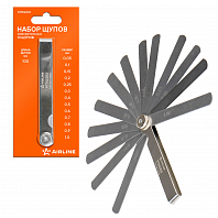 Щуп измерительный, набор 13пр. (0,05-1мм, L-100мм, стальной корпус), блистер