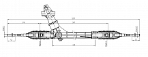 Механизм рулевой (рейка) для автомобиля VW Polo Sedan (RUS) (10-) (механический)