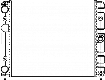 Радиатор охлаждения для а/м ЗАЗ 1102 Таврия (паяный) МП-серия