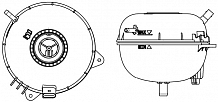 Бачок расширительный охлаждающей жидкости для а/м VAG Macan (13-) 3.0T/3.0TD/3.6T