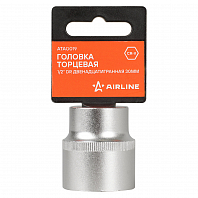 Головка торцевая 1/2" DR двенадцатигранная 30мм, пласт. подвес