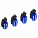 Колпачки на шинный вентиль K-5, синие, металл, 4 шт. airline AVC24 