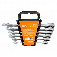 Набор ключей комбинированных трещоточных PRO 6пр. (8-17мм) холдер