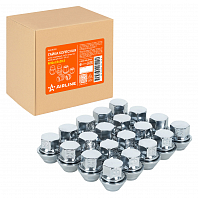 Гайка колесная M12x1,5x28,5, конус подвижный, ключ 19, закрытая, хром для а/м Ford
