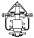 Термостат для автомобилей Toyota Mark II (X110) (96-)/Chaser (X100) (96-)/Cresta (X100) (96-) 2.0i (82°C) (термоэлемент) (LT 1909)