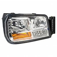 Фара для автомобилей Shacman X3000/L3000 самосвал (головного света) светодиодная, с ДХО, правая