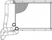 Радиатор отопителя для а/м Kia Sportage III/Hyundai iX35 (10-) (сборка Корея)