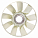 Крыльчатка вентилятора для автомобилей КАМАЗ 65115 с дв.740.62, 740.65 Евро-3 d 704мм; 9 лопастей