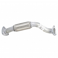 Труба приёмная для автомобилей Peugeot Boxer (06-)/Fiat Ducato (06-) с гофрой (алюминизированная сталь)
