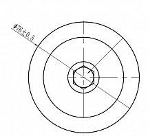 Ролик приводного ремня для автомобилей Hyundai Solaris (10-) 1.4i/1.6i (только ролик)